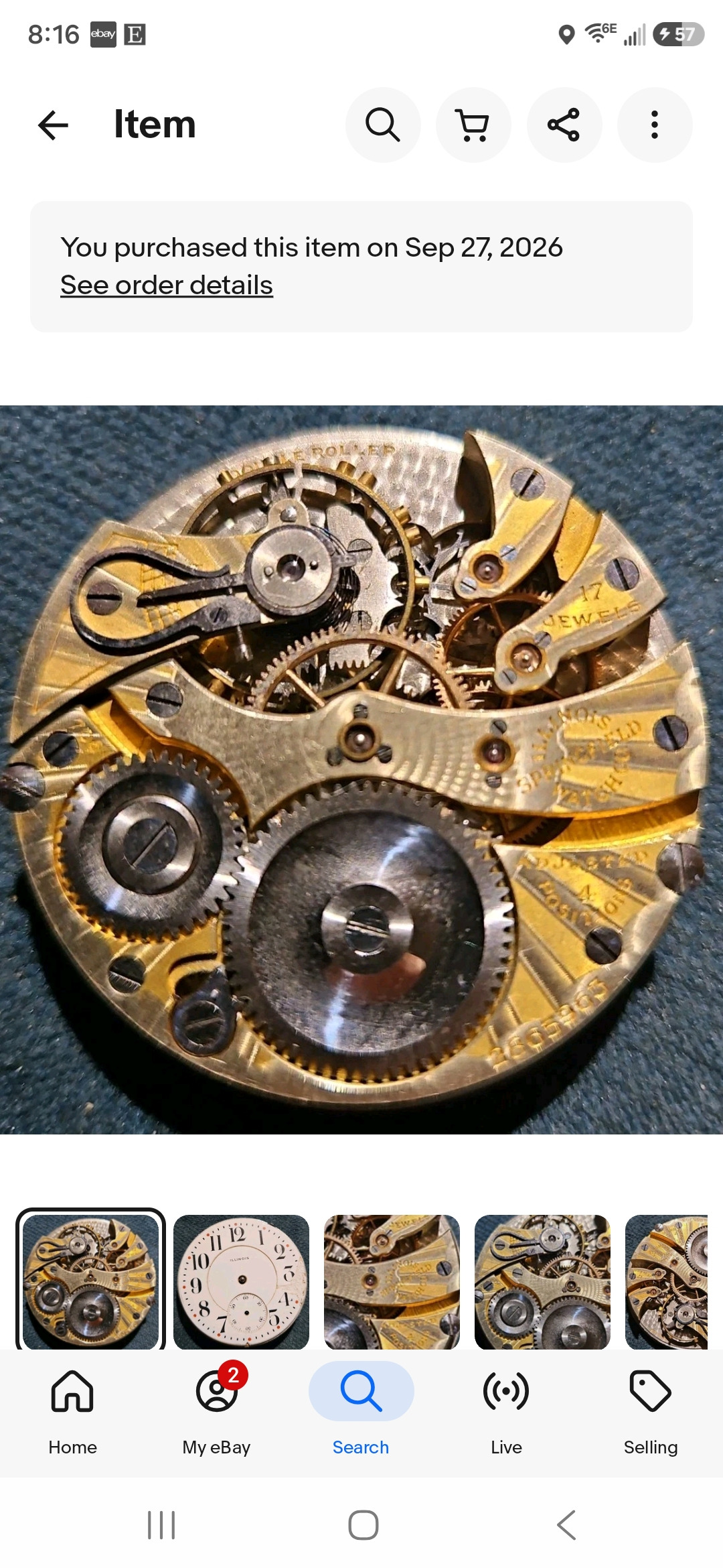 Illinois Grade 706 Watch #2865963 - 16s, 17j - Uploaded by horvathdp2