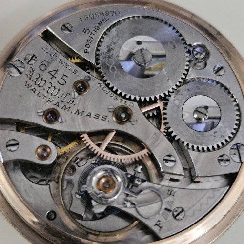 Waltham Grade No. 645 Pocket Watch