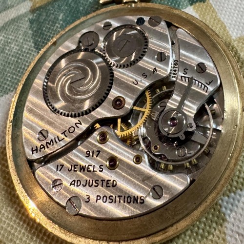Hamilton Watch Co. Grade 917 Pocket Watch image 1