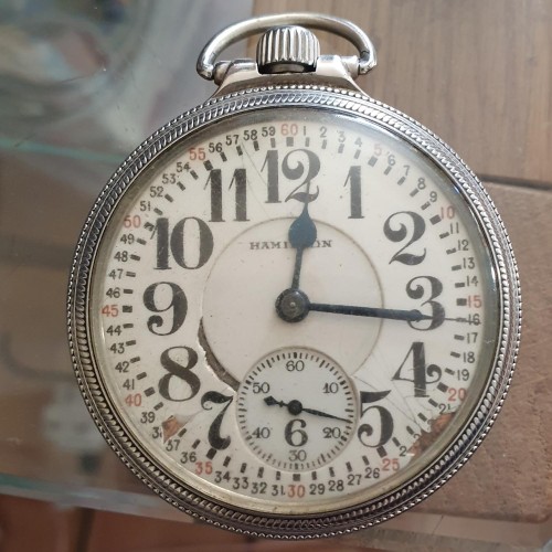Hamilton Watch Co. Grade 974 Special Pocket Watch image 2