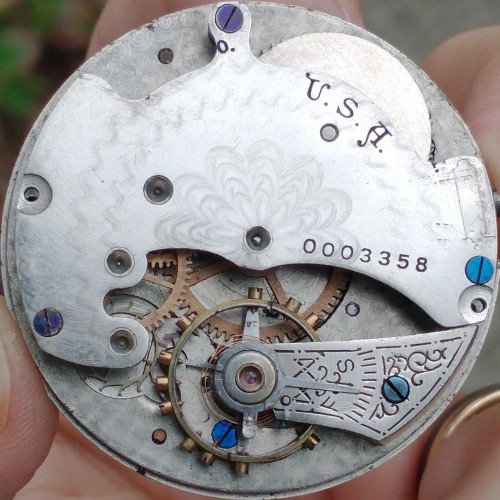 Manistee Watch Co. Grade M.W.Co. Cutout Pocket Watch