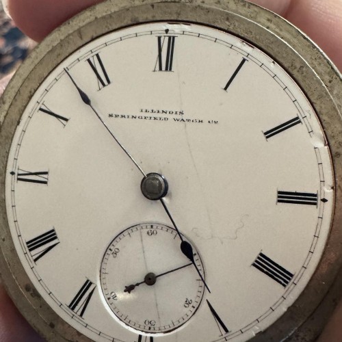 Illinois Watch Co. Grade Currier Pocket Watch image 2