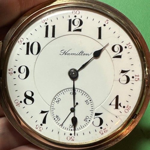 Hamilton Watch Co. Grade 975 Pocket Watch image 2
