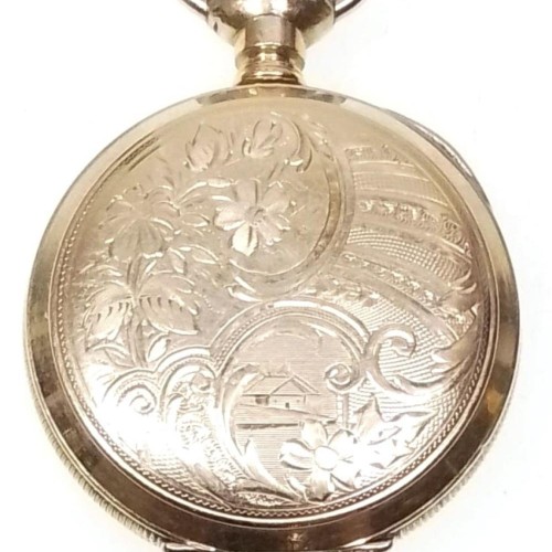 Waltham Grade Seaside Pocket Watch