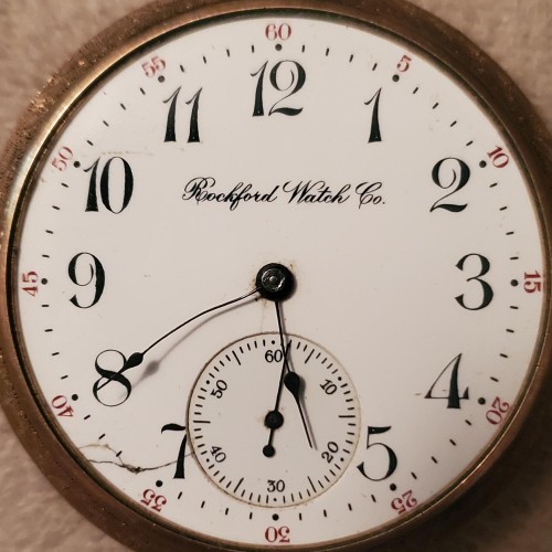 Rockford Watch Co. Grade 605 Pocket Watch image 1