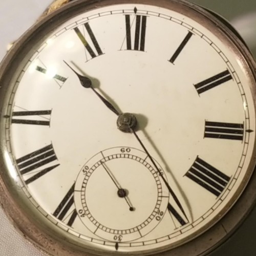 ［鑑定済］American Waltham Watch silver925 Waltham American Antique Coin Silver Large and Heavy Pocket