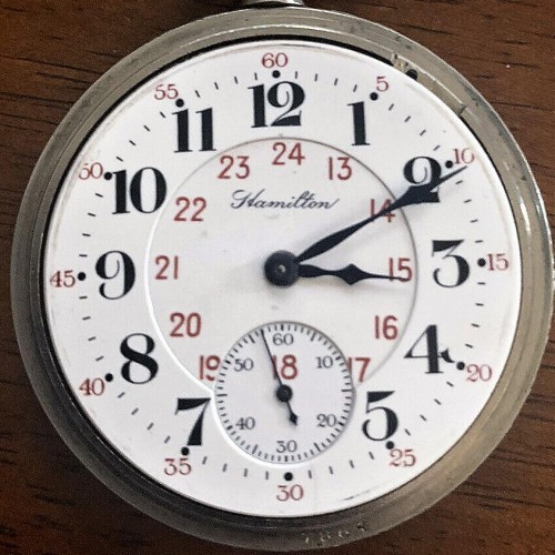 Hamilton Watch Co. Grade 978 Pocket Watch 
