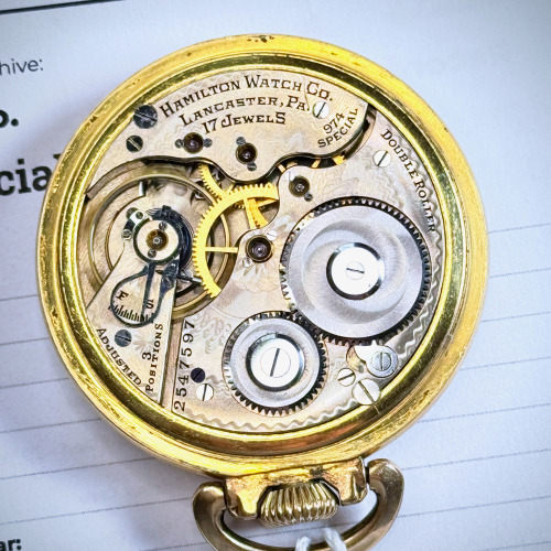 Hamilton Watch Co. Grade 974 Special Information | Pocket Watch