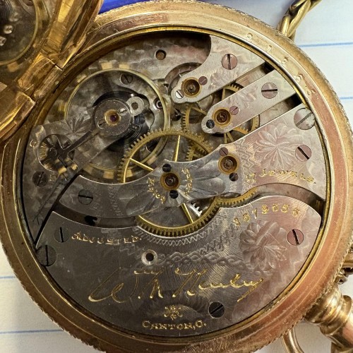 Hampden Watch Co. Grade Wm. McKinley Pocket Watch image 1