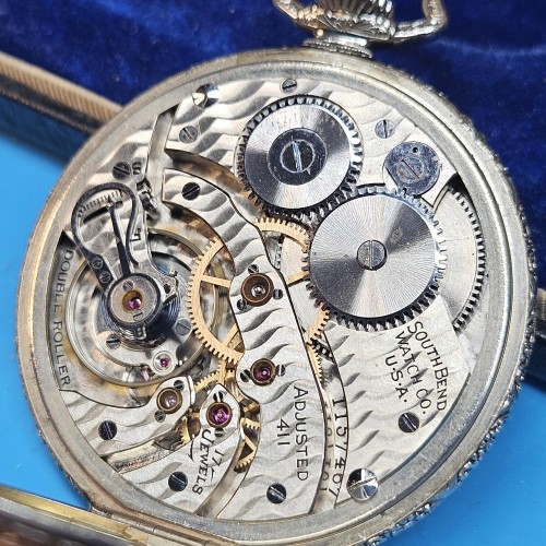 South Bend Watch Co. Grade 411 Pocket Watch image 1
