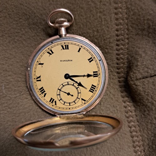 Hamilton Watch Co. Grade 910 Pocket Watch image 2