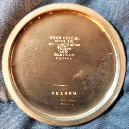 Illinois Pocket Watch Serial Number 5170550 Grade Bunn Special 