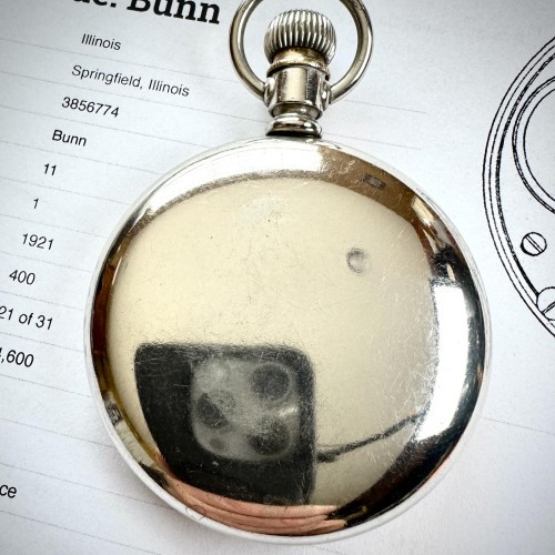 Illinois Watch Co. Grade Bunn Pocket Watch image 2