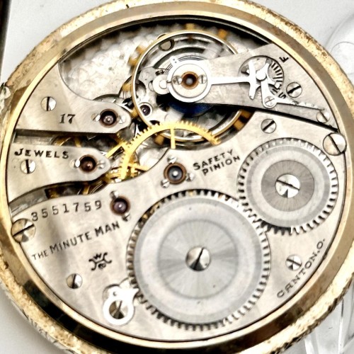 Hampden Grade The Minute Man Pocket Watch Image