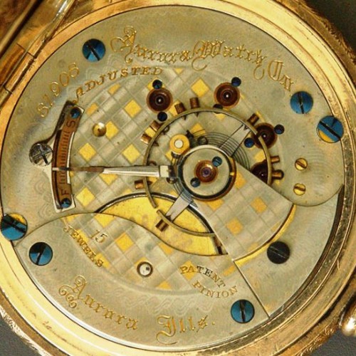 Aurora Watch Co. Grade  Pocket Watch Image