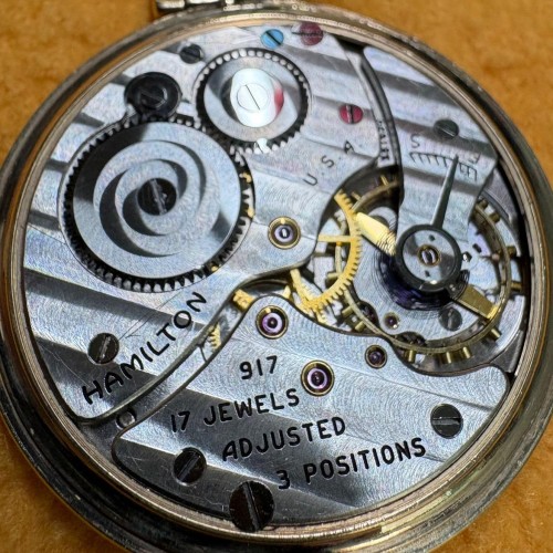 Hamilton Watch Co. Grade 917 Pocket Watch image 1
