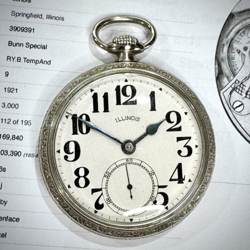 Illinois Watch Co. Grade Bunn Special Pocket Watch image 2
