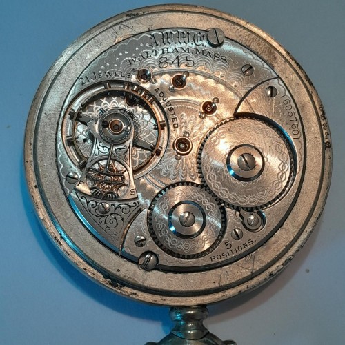 American Waltham Watch Co. Grade No. 845 Pocket Watch image 1
