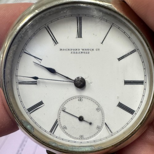 Rockford Watch Co. Grade 9 Jewels Pocket Watch image 2