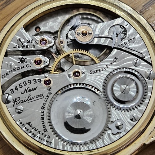 Hampden Grade New Railway Pocket Watch