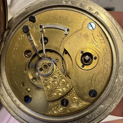 Rockford Watch Co. Grade 9 Jewels Pocket Watch image 1