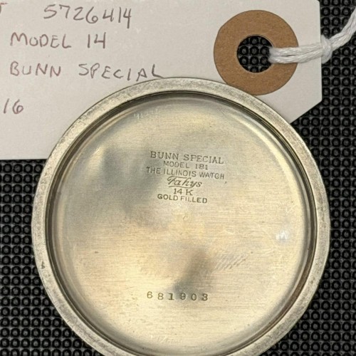 Illinois Watch Co. Grade Bunn Special Pocket Watch image 4