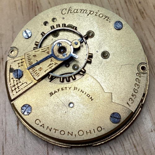 Hampden Watch Co. Grade Champion Pocket Watch 
