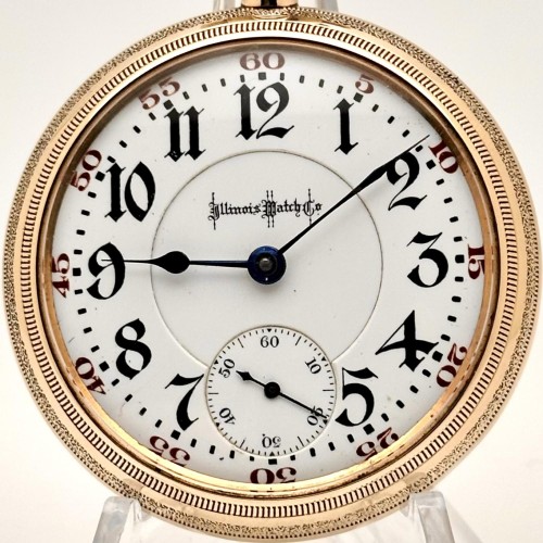 Illinois Watch Co. Grade A. Lincoln Pocket Watch image 2