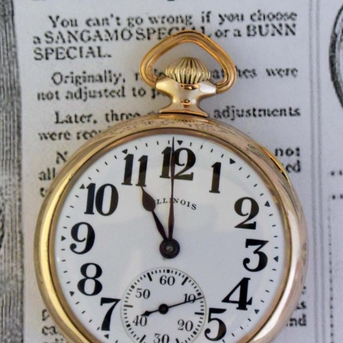 Illinois Watch Co. Grade Sangamo Special Pocket Watch image 2
