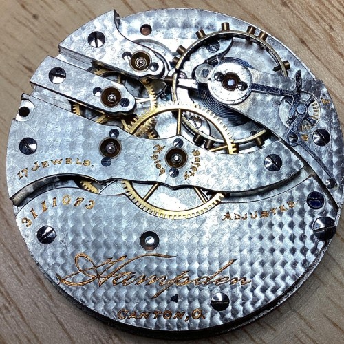 Hampden Watch Co. Grade Wm. McKinley Pocket Watch 