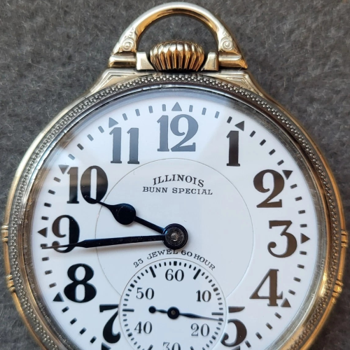 Illinois Watch Co. Grade 163 Bunn Special Pocket Watch image 2