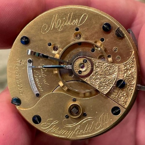 Illinois Grade Miller Pocket Watch Image