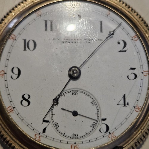 J.P. Stevens Watch Co. Grade  Pocket Watch Image