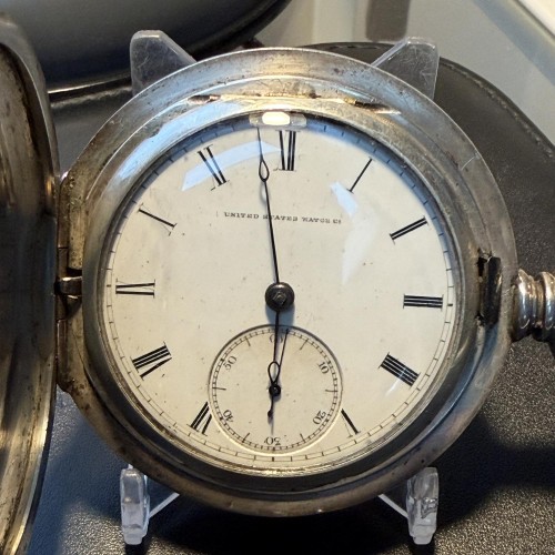 モ*ー様 【O-1656】SILVER ORBIT Marion-Kay 時計 The Silver Orbit Clock, Features the Last United States Silver