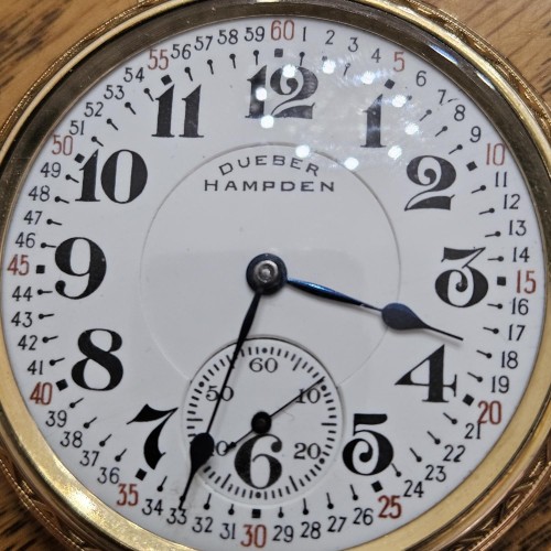 Hampden Grade New Railway Pocket Watch
