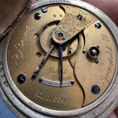 Illinois Watch Co. Grade Mason Pocket Watch image 1