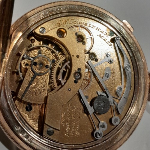 American Waltham Watch Co. Grade Hillside Pocket Watch 