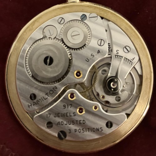 Hamilton Watch Co. Grade 917 Pocket Watch image 1