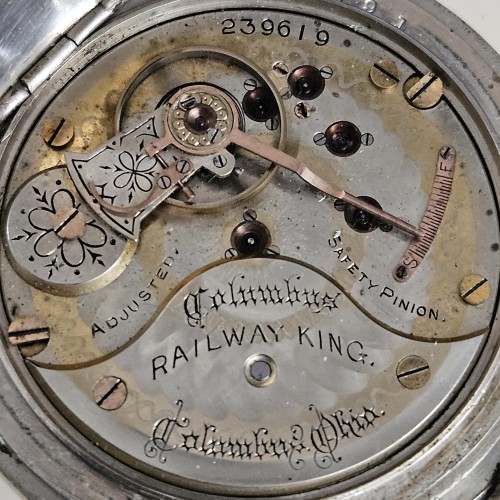 Columbus Watch Co. Grade Railway King Pocket Watch Image
