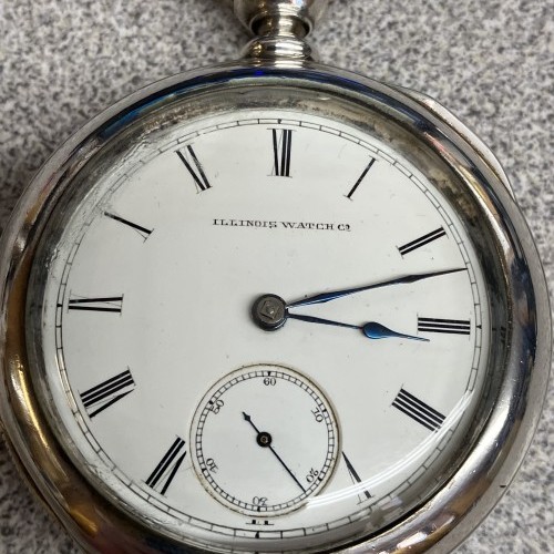 Illinois Watch Co. Grade Currier Pocket Watch image 2