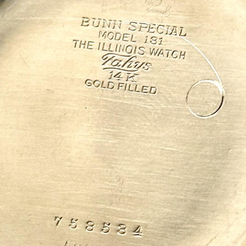 Illinois Grade 163 Bunn Special Pocket Watch Image