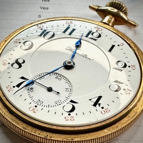 Hamilton Watch Co. Grade 990 Pocket Watch image 2