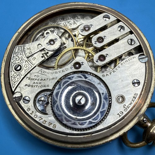 Illinois Watch Co. Grade 185 Pocket Watch image 1