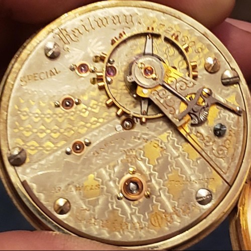 Hampden Watch Co. Grade New Railway Pocket Watch image 1