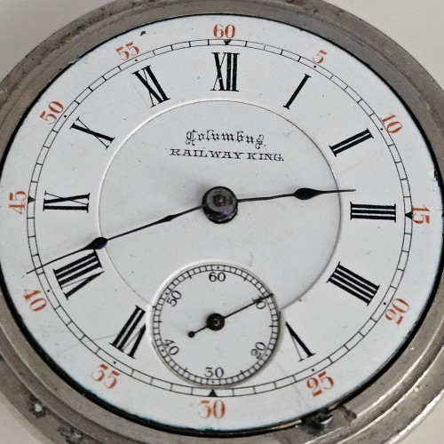 Columbus Watch Co. Grade Railway King Pocket Watch Image