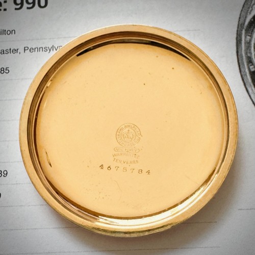 Hamilton Watch Co. Grade 990 Pocket Watch image 4