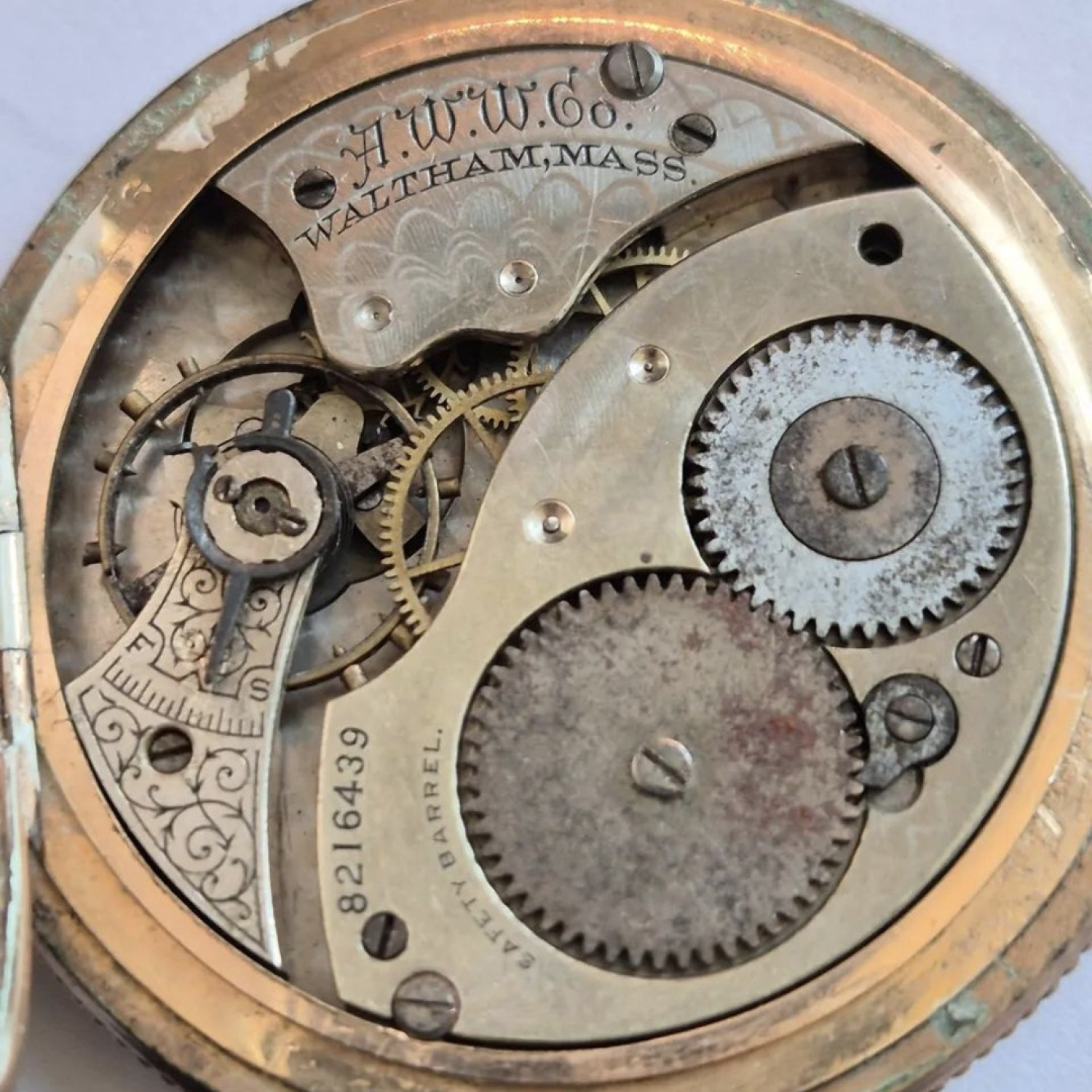 Waltham Grade No. 210 Watch #8216439 - 12s, 7j - Uploaded by