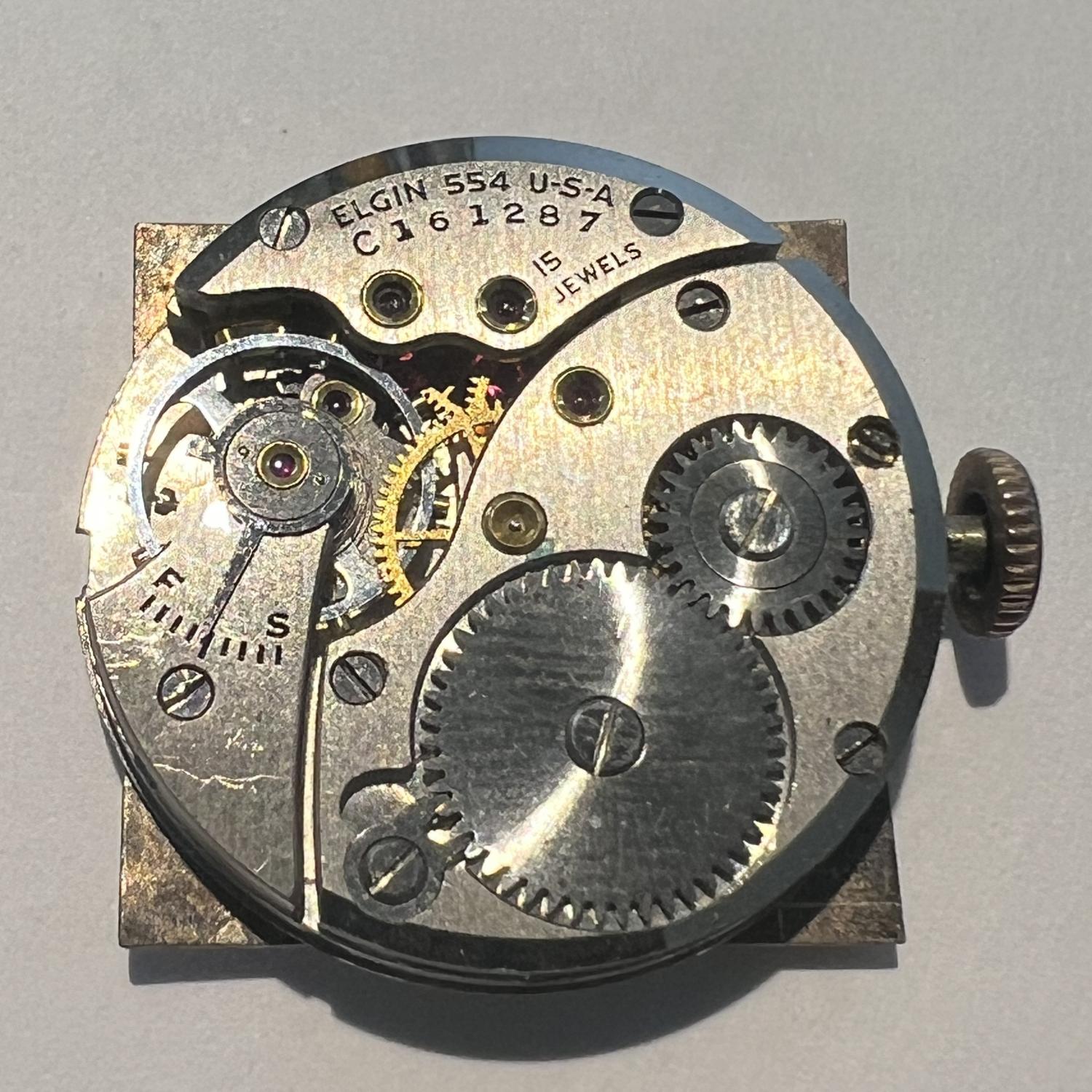 Elgin Grade 554 Watch #C161287 - 8/0s, 15j - Uploaded by jimbay802