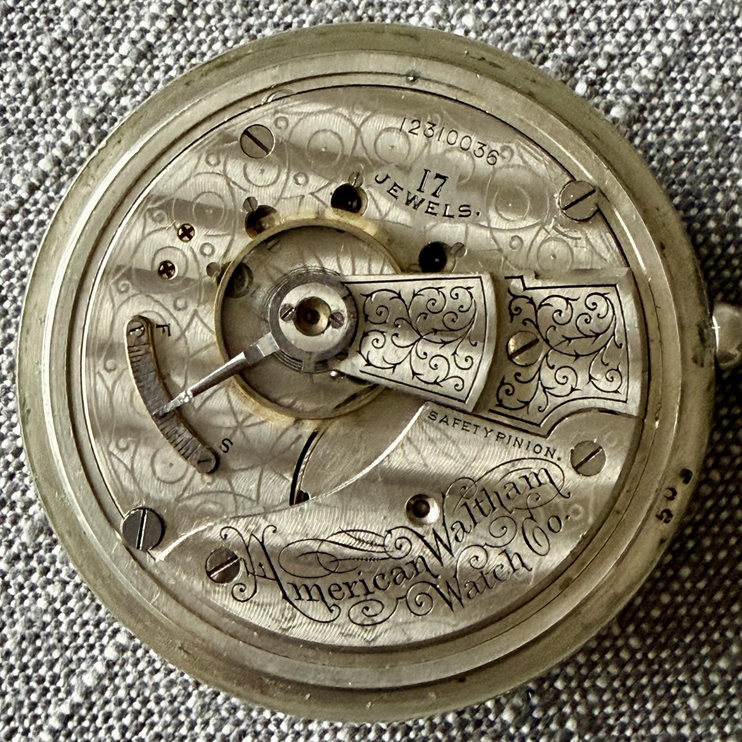 Waltham Grade No. 825 Watch #12310036 - 18s, 17j - Uploaded by