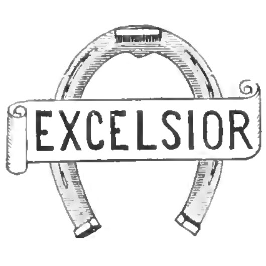 Watch Case Marking for American Watch Case Co. of Toronto, Ltd. Excelsior: Excelsior [in Banner] 
[Horseshoe]